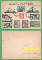 San Marino Ricordo Filatelico 1954 - 10 Valori Su Cartoncino - Variétés Et Curiosités