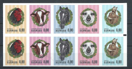 Danemark 2016 Carnet C1814 Neuf Animaux De La Ferme, Poule, Vache, Cheval, Mouton Et Lapin - Carnets