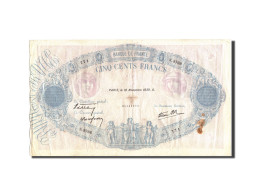 Billet, France, 500 Francs, 1 000 F 1889-1926 ''Bleu Et Rose'', 1939 - 1 000 F 1889-1926 ''Bleu Et Rose''