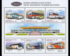 Kirgizië / Kyrgizistan - Postfris / MNH - Sheet 30 Jaar Bishkek Busstation 2011 - Kyrgyzstan