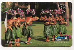 FIDJI Ref MVCARDS FIJ-038 Meke Dancers 5$ Date 1994 - Fidji