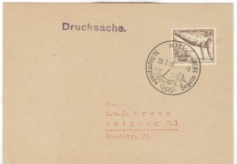 GERMANY Card With Olympic Stamp And Olympic Cancel Kiel A Of 29.7.36-9 - Zomer 1936: Berlijn