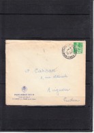 Lettre De  LE ROURET  Alpes Maritimes   Le 2 12 1960 Entete Pub " PARFUMERIE BOUIS  " Avec Moissonneuse 10c Vert - 1957-1959 Oogst