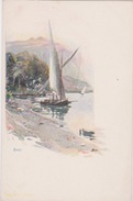 CPA RIVAZ. Belle Aquarelle Signée, Années 1890. Suisse, Schweiz, Canton De Vaud. - Rivaz