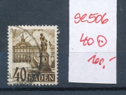 Baden Nr. 40  O    (se506       ) Siehe Scan - French Zone