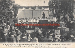 14 Augustus 1913. Boom. Inhaling Van Den Gouverneur. Opening Der Tentoonstelling - Boom