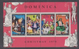 Dominique BF N° 4 XX  Noël , Le Bloc,  Trace De  Charnière Sinon TB - Dominica (...-1978)