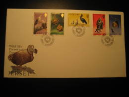 GORILLA Gorillas ORANG-UTAN Orang - Utan Orangutan Yvert 201/5 Set JERSEY 1979 FDC Cancel Cover - Gorilla's