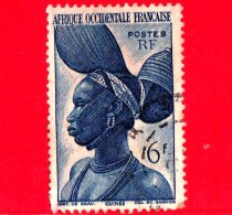 AFRICA Occidentale Francese - AOF - Guinea Francese - Usato - 1947 - Donna Fula - 6 - Used Stamps