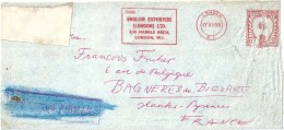 Enveloppe - Départ  De  LONDRES   ( Grande - Bretagne ) à  Destination  De  Bagnères De Bigorre  - Cachet Postal - Marcofilie