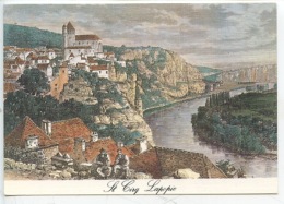 Saint Cirq Lapopie : Images Du Passé (gravure Dessin) - Saint-Cirq-Lapopie