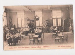 Eeklo - Eecloo - Institut N.-D. Aux Epines - Pavillon St- Paul - Eecloo - Salle De Lecture - Gelopen 1914 - Eeklo