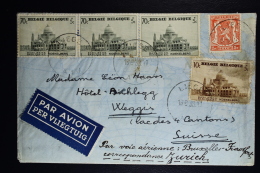 Belgium Airmail Cover Luik Liege To Weggis Zürich     1939  OPB  2 + 1 * 473 + 471 - Other & Unclassified
