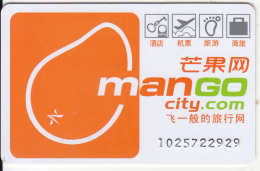 CHINA - Mango City, Member Card, Used - Autres & Non Classés