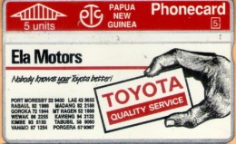 Papua New Guinea - PNG-20a, Toyota Ph 57 9367, CN:311D, 20.000ex, 1993, Used As Scan - Papouasie-Nouvelle-Guinée