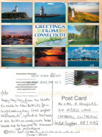 Lighthouse, Shoreline, Connecticut, United States US Postcard Posted 2012 Stamp - Otros & Sin Clasificación