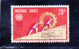 NATIONS  UNIES   1969  New York  Y.T. N° 194  Oblitéré - Used Stamps