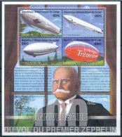 République Démocratique Du Congo - BL192 - Centenaire Du Zeppelin - 2001 - MNH - Mint/hinged