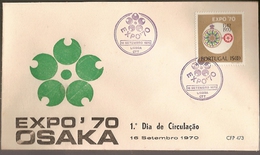 Portugal & FDC FDC OSAKCA, International Exhibition, Lisbon 1970 (1076) - 1970 – Osaka (Japon)
