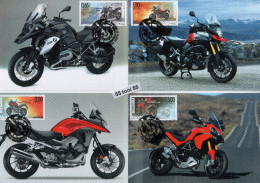 Bulgaria/Bulgarie 2016  Adventure Motorcycles  4v.- 4 MC (maximum Card) - Motorbikes