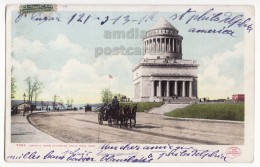 NEW YORK CITY NY ~ GRAND'S TOMB RIVERSIDE DRIVE ~ HORSE DRAWN CART ~ 1901 Antique Postcard [6160] - Other Monuments & Buildings