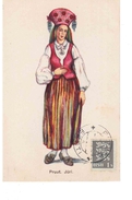Delcampe - Estonian National Costume Trachten Ca 1925 OLD POSTCARD  2 Scans - Estland