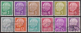 Saarland1957 MiNr.380 - 391  O Gest Bundespräsident Theodor Heuss ( 3850 ) - Used Stamps