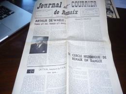 CB6 Journal Et Courrier De Renaix 8/3/1969 Arthur Dewaele - Pubs - Cercle D'histoire De Renaix En Danger - Sport Etc - Sonstige & Ohne Zuordnung