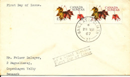 Ireland FDC 28-8-1967 Centennial CANADA Confederation Complete - FDC