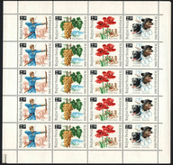 Hungary 1966. Stampday Set In Complete Sheet MNH (**) Michel:2271-2274 X 4  / 22 EUR +++++ - Feuilles Complètes Et Multiples