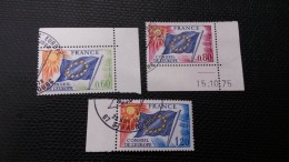 Timbres De Service N° 46 à 48 Avec Oblitèration Du Conseil De L'Europe  TTB - Usati