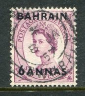Bahrain 1952-54 QEII GB Overprints (Tudor Crown) - 6a On 6d Reddish-purple Used (SG 87) - Bahreïn (...-1965)