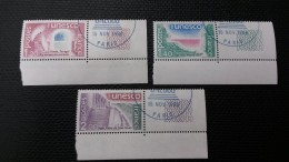 Timbres De Service N° 60 à 62  Avec Oblitèration Unesco Bleu  TTB - Oblitérés