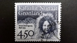 Grönland 293 Oo/ESST, EUROPA/CEPT 1996,  Arnarulunnguaq (1896-1933),  Assistentin Von Knud Rasmussen - Usati