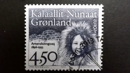 Grönland 293 Oo/ESST, EUROPA/CEPT 1996,  Arnarulunnguaq (1896-1933),  Assistentin Von Knud Rasmussen - Gebruikt