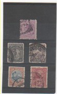 NELLE ZELANDE1882-98 YT N° 61-67-70-71-72 Oblitérés - Used Stamps