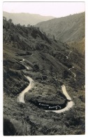 RB 1127 - Real Photo Postcard - Corkscrew Zigzag Road - Benguet Philippines - USA Interest - Filippine