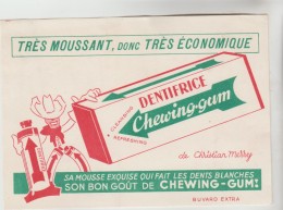 BUVARD PUBLICITAIRE PRODUITS DE BEAUTE - Dentifrices Chewing Gum Christan MERRY Mousse Exquise Qui Fait Dents Blanches - Parfums & Beauté