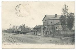 TOP CPA MARIEMBOURG ANIMEE, ANIMATION , INTERIEUR DE LA GARE, TRAIN LOCO LOCOMOTIVE, COUVIN, PROVINCE DE NAMUR, BELGIQUE - Couvin