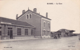 CPA - 80 - ROISEL - La Gare - RARE !!!!! - Roisel