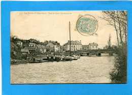 La Gacilly -pont Et Quai-gendarmerie-a Voyagé En 1906 "B M " édition Dechelette - La Gacilly