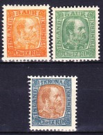 ISLANDE 1902-04 YT N° 34, 36 Et 44 * - Unused Stamps