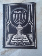 D142134  Small Booklet In Hungarian And Hebrew - Funeral  -Tombs Tombes - Boros & Kohn Judaica Marble Tombstones Ca1920 - Europe