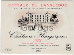 Coteaux Du Languadoc - Chateau Flaugergues - Montpellier - France - Languedoc-Roussillon