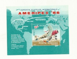 ROUMANIE   BLOC NEUF 1986  EXPOSITION PHILATELIQUE AMERIPEX 86 - Blocks & Sheetlets