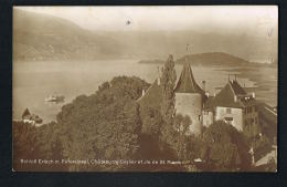 SCHLOLB  ERLACH M.PETERSINSEL - -CHATEAU De CERLIER Et ILE  De ST-PIERRE -voyagée 1921 -Paypal Sans Frais - Cerlier