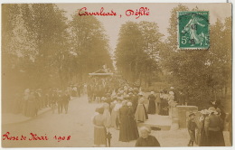 Argent Sur Sauldre Carte Photo Cavalcade Defilé Rose De Mai 1908 Montée Du Canal - Argent-sur-Sauldre