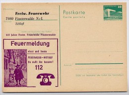 DDR P84-56a-84 C100 Postkarte Zudruck FEUERWEHR Finsterwalde ** 1984 - Private Postcards - Mint