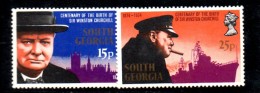 T1397 - SOUTH GEORGIA , Yvert N. 47/48  *** MNH . CHURCHILL - Zuid-Georgia