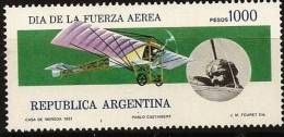 ARGENTINE, Avions, Aviateurs, Plane, Force Aérienne, Monoplan, Pionnier, Pablo Castaibert. Yvert N° 1261 ** Mnh - Airplanes